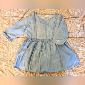 Jean babydoll top from Urban Outfitters
